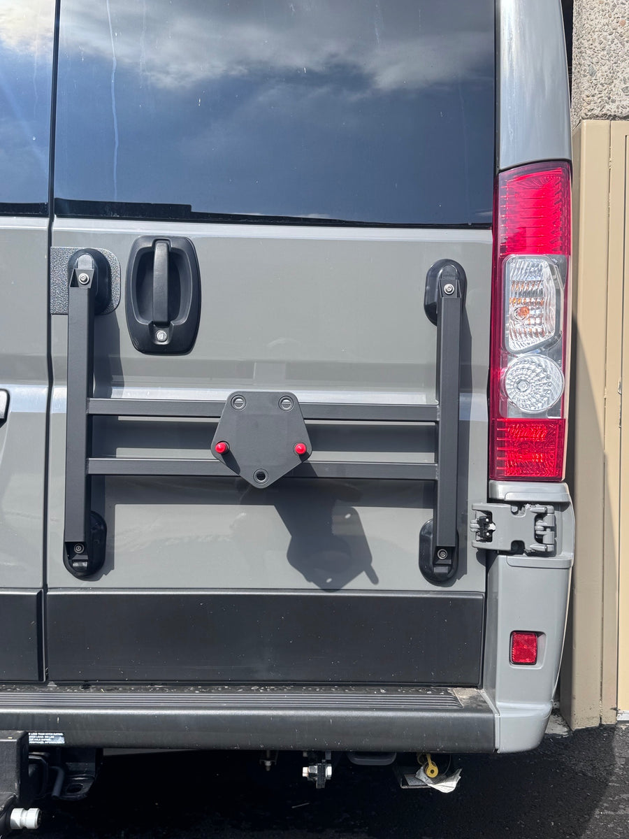 Travato Bike Rack Conversion Spare Tire Mount Right Hand Door – Landed ...