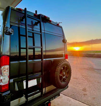 Load image into Gallery viewer, Promaster Rear Door Ladder - Aluminum -Black High Roof