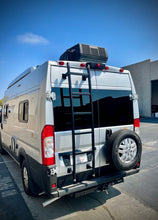 Load image into Gallery viewer, Promaster Rear Door Ladder - Aluminum -Black High Roof