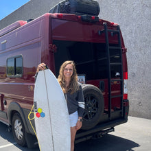 Load image into Gallery viewer, Promaster Rear Door Ladder - Aluminum -Black High Roof