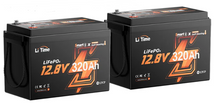 Load image into Gallery viewer, LiTime 2 X 320Ah LiFePO4 batteries, Lithium 225 BIM Installed in Travato or Solis