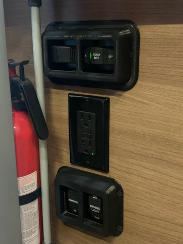 Switch covers for Winnebago Travato